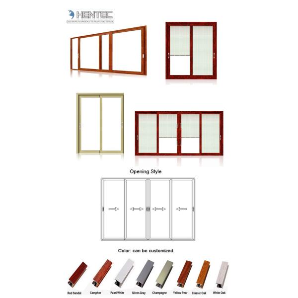 Подгонянный профиль алюминиевого окна, окно Сильдинг/окна/дверь
