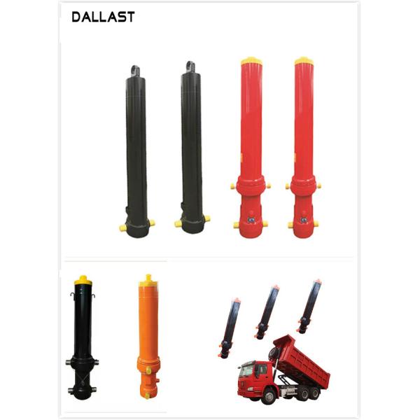 De efecto simple largo del cilindro hidráulico del movimiento del camión de la granja de la zambullida cromada