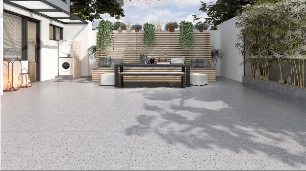 600x1200mm Acid-Resistant Terrazzo Porcelain Floor Tiles
