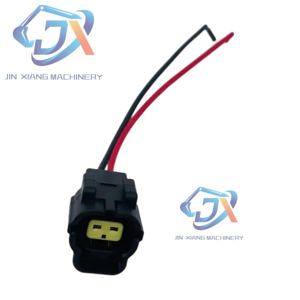 Excavator SK200 210 260 350-8 Super 8 Hydraulic Pump Solenoid Valve Sensor Plug High-Temperature Resistant Wire