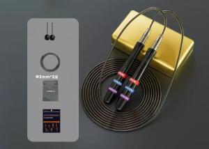 Customizable Three Color Ring Self-locking Skipping Rope For Exercise