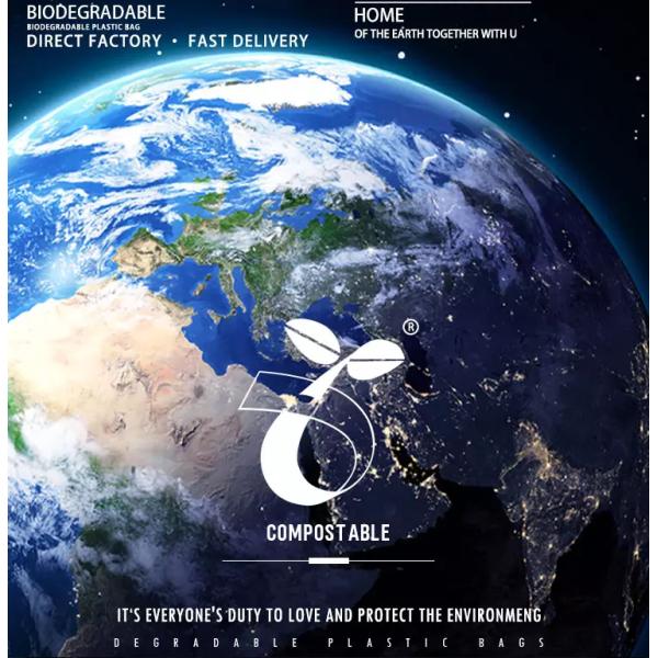 Compostable Mylar Zip Bags, apparel Zip Lock Bag, Biodegradable Corn starch PLA Bag With customized Logo