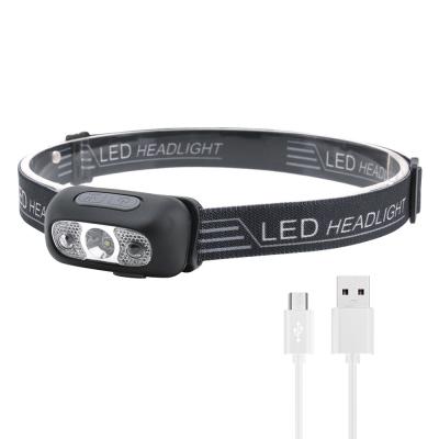 Supper Bright 800mAh 20h USB Rechargeable Headlamp