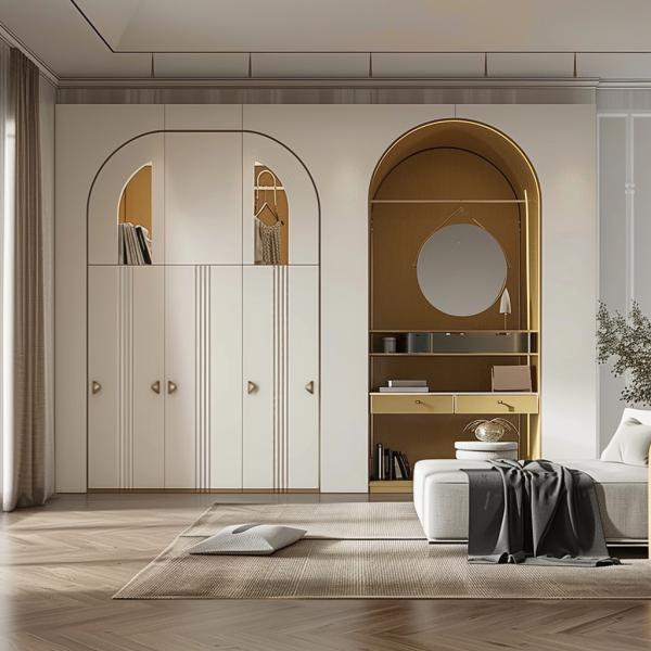 Adjustable Modern Wardrobe Storage System for Bedroom Organization and Storage Solution