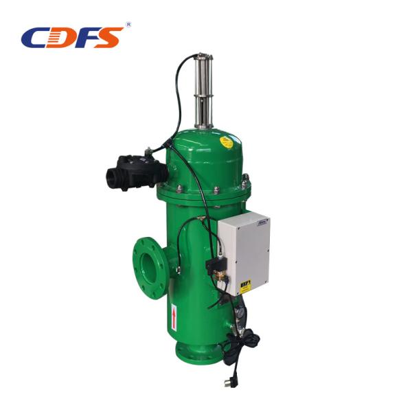 Automatic Irrigation Filters Self Cleaning , Blue 65 ℃ Water Screen Filter 