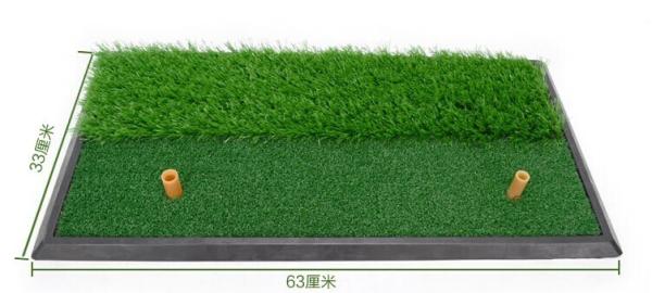 Dual grass golf swing mat chipping pad mat indoor golf practice mat pad dual-use
