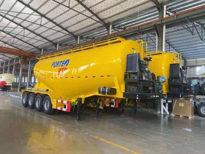 3 Axles Van-type Dry Bulk Flour/Powder Material Tanker Semi Trailer for Van-type