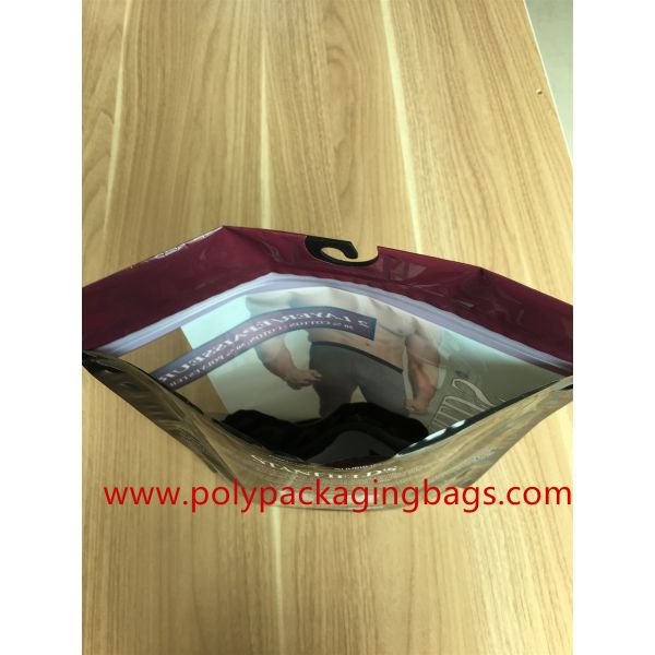 Antistatic Plastic Bags With Hooks 4 Colors Gravure Printing SGS Reach ROHS
