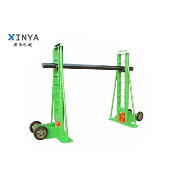 10T Hydraulic Cable Reel Stand with Hydraulic Lifting and Heavy Duty Steel Structure for Cable Drum Support