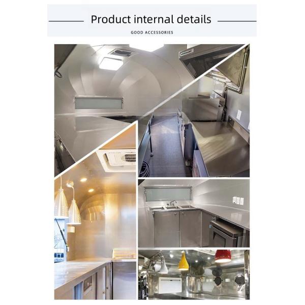Towable Food Trailer Fully Equipped Mobile Food Truck for Trendy Food Service Kiosk