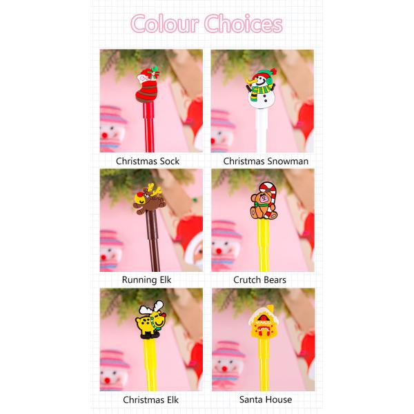 Christmas Series Neutral Pen 0.5mm Black Water based Cartoon Gift Gel Pen