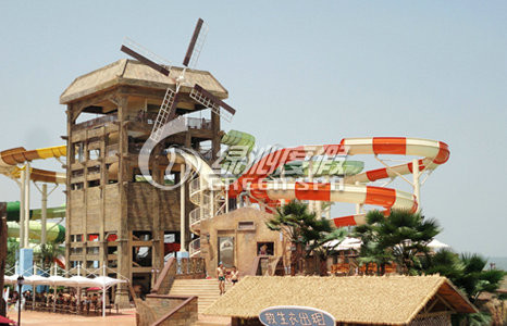 Aqua Play Water Park  Spiral Water Slide for Kids or Adults Summer Entertainment