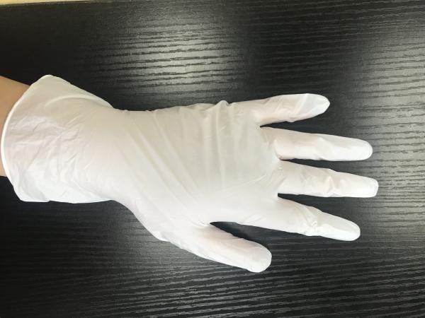 White Latex Free Powder Free Disposable Gloves S - XL Size PVC Material