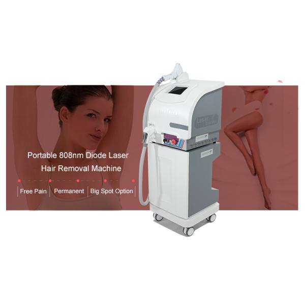 High Safety 808nm Diode Laser , Salon Laser Hair Removal Machine Big Spot Size 12mm*12mm