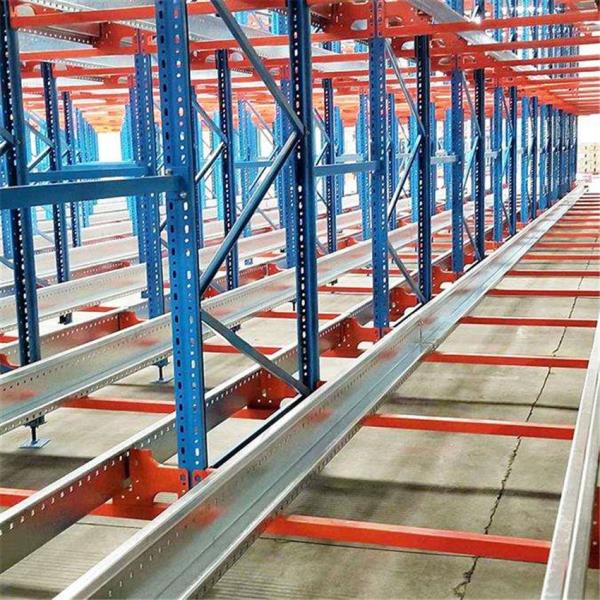 Large Loading Capacity Radio Shuttle Pallet Racking , Shuttle Racking System