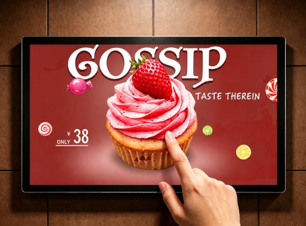 32 Inch Metal Wall-Mounted Touch Monitor for Commercial & Industrial Applications