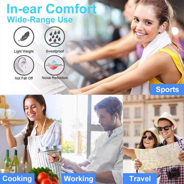 Airoha 1536U Anti Loss Chipset TWS Wireless Earphones For Gym