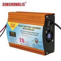 Chargeur de batterie AGM GEL intelligent 12V 20A Chargeur de batterie au plomb 250V Entrée
