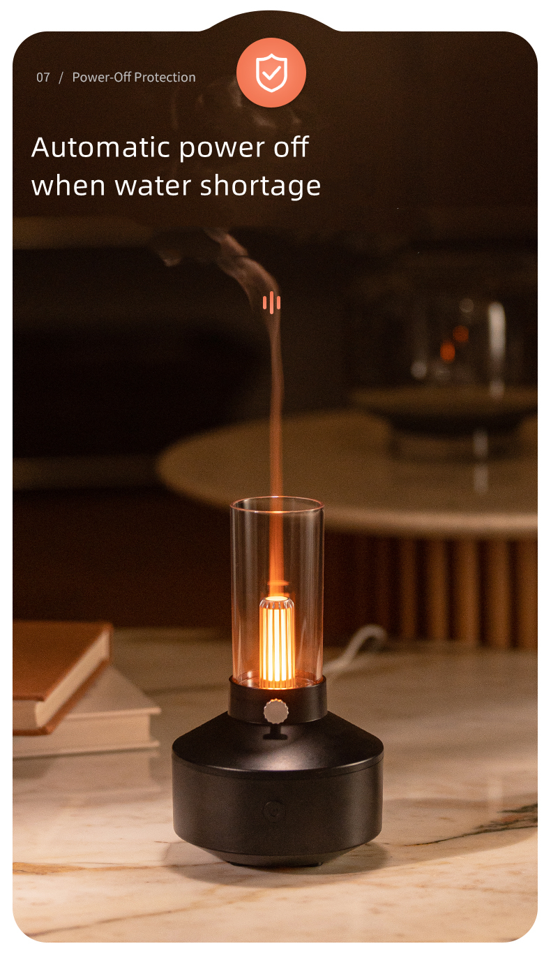 NEW Ultrasonic Fragrant Aromatherapy Air Humidifier Electronic Yoga Candle Light Home Essential Oil Aroma Diffuser