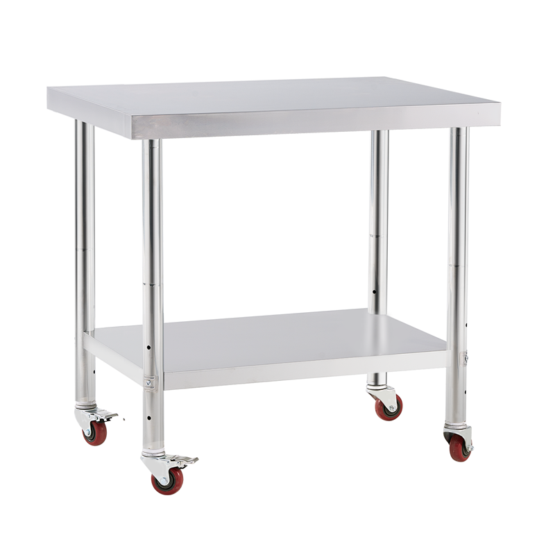 Customizable Size Corrosion Resistant Heavy-Duty Stainless Steel Workbench for Commercial Kitchen