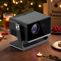 H3 Dark Gray Full HD Android TV Mini Projector Dust Free Official Netflix Mini Projector