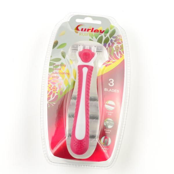 3-6 Blades Disposable Face and Body Hair Removal Razor Pack for Women with Razor Head Refills