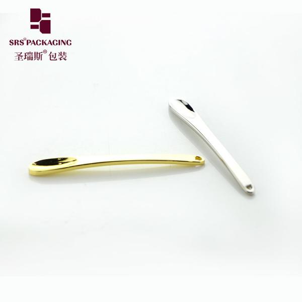 factory manufacturer cute luxury shiny customization cream cosmetic spoon gold