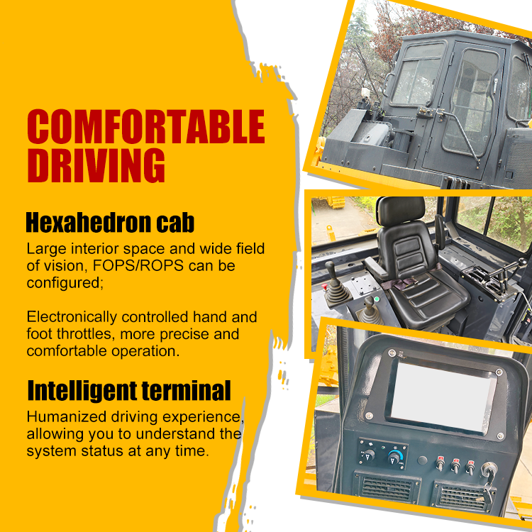 220HP Bulldozer Machine with air Conditioner Mini Dozer Bulldozer for Sale