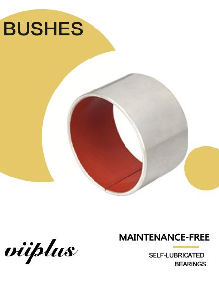 Metric Cylindrical Metal Polymer Red   Sleeve Bush Alternative Composite Bearings