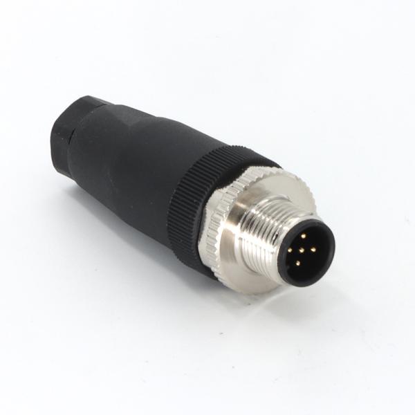 Male A Coded M12 Connectors 8 Pin Field Wireable Assembly IP67