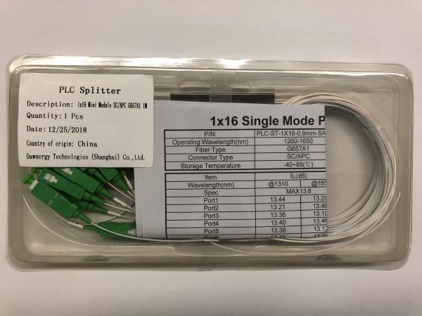 SCAPC Fibra PLC Splitter 1x16