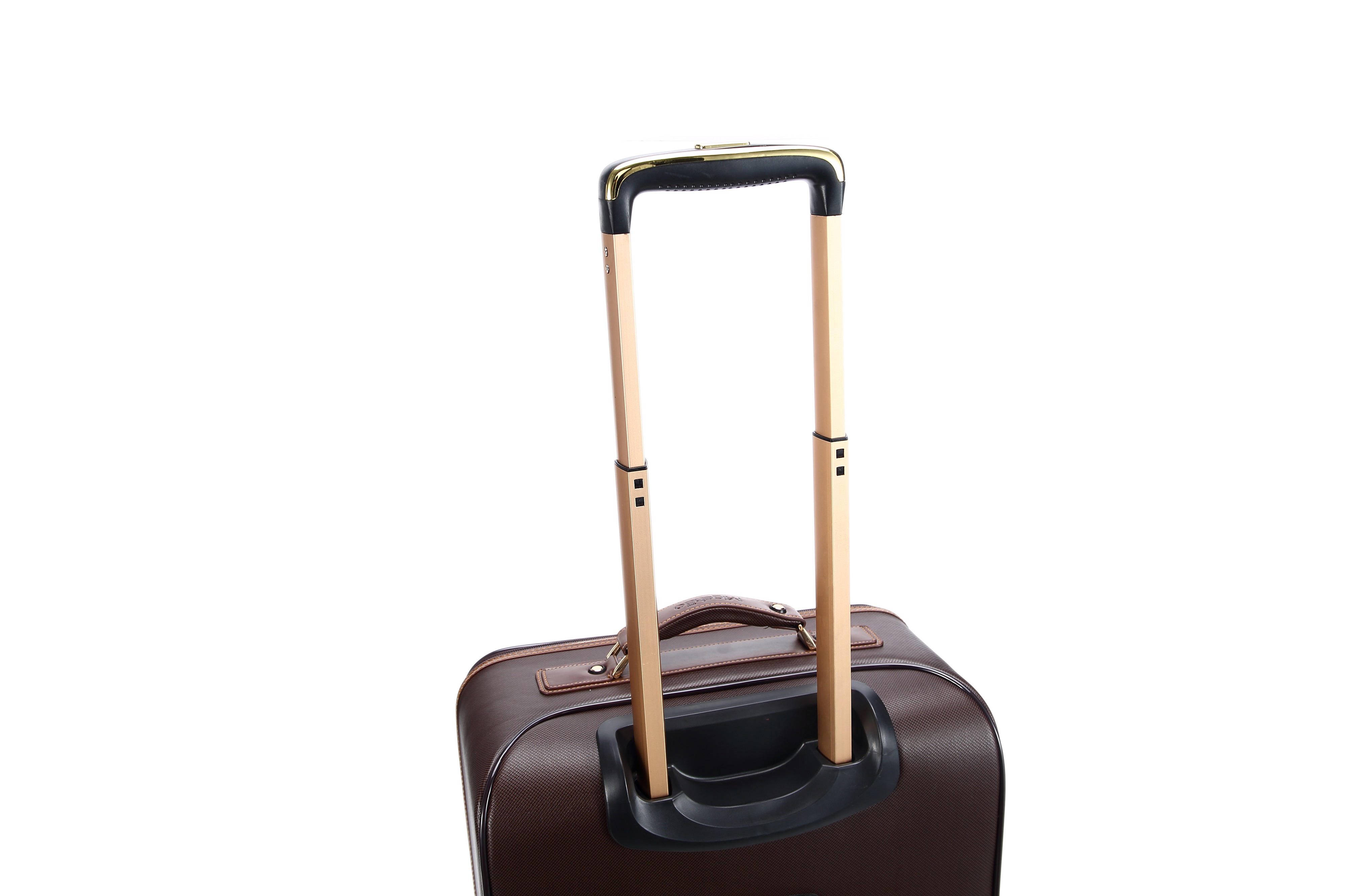 Unisex Portable On-the-Go Aluminum Travel Bag Set Convenient PU Material with Spinner Caster for Business Travel