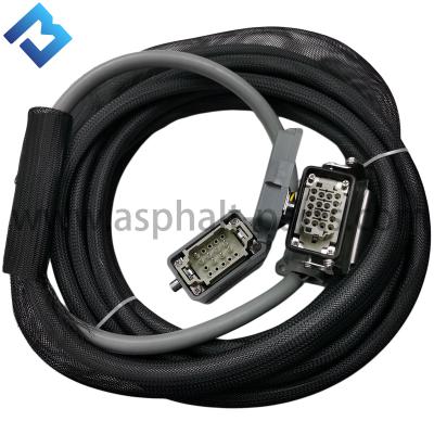 Linha 18 cabo 8m reto retangular do anfitrião de Asphalt Paver Side Control Box do núcleo para