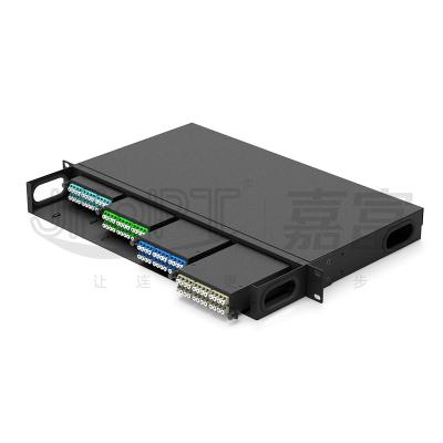 1U 19 pouces 4*24 cœurs MPO-LC MPO cassette 96 cœurs MPO boîte de distribution