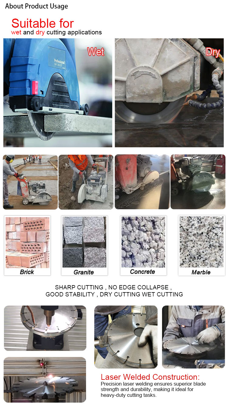 125mm Reinforced Concrete Diamond Saw Blades with High Cutting Life