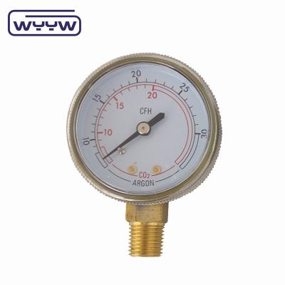 2 General Gas Pressure Gauge Manometer Bottom Mount 50mm Dial