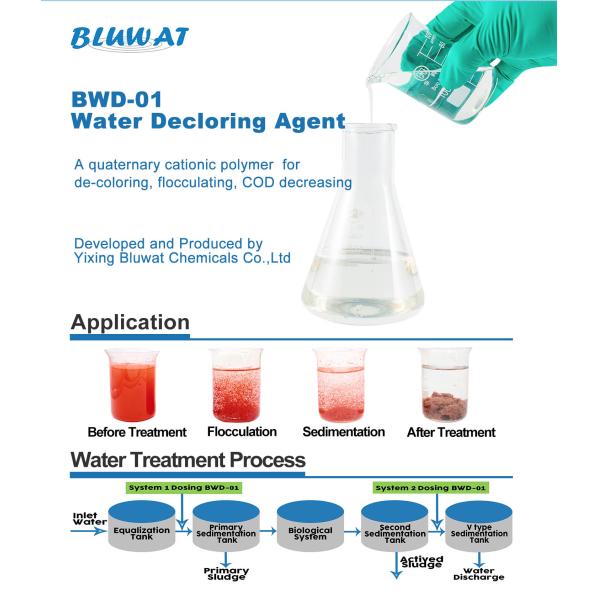 55295-98-2 агент Decoloring для удаления цвета обработки сточных вод