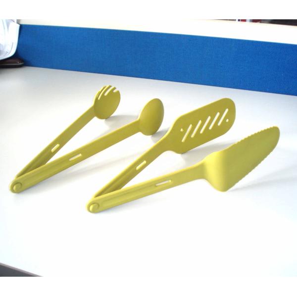 Elevated Nylon Utensil Head Small Kitchen Helper for Multi-Functional Cooking Orange