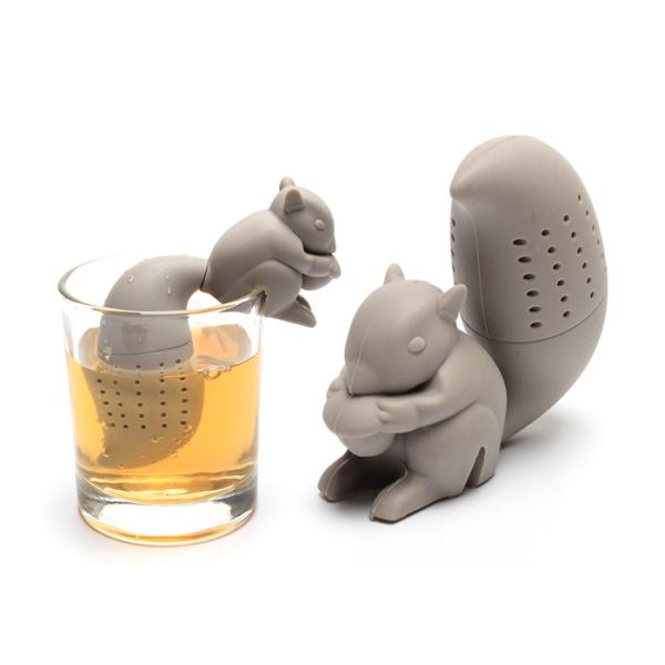 BPA Free Lovely Reusable Squirrel Animals Shape Loose Leaf Tea Infuser Steeper