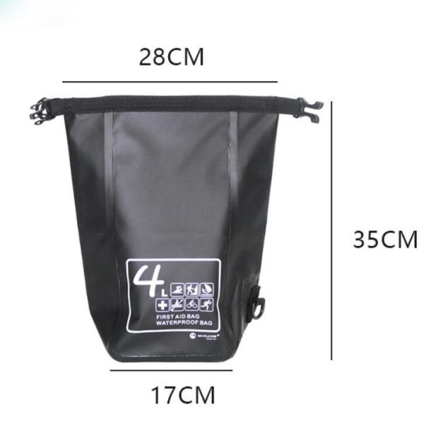 Silver 4 Liter Outdoor Waterproof Bag Customized Logo Accepted For Adult