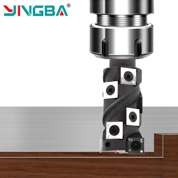 YING BA Hot Sales Cnc Double Bearing Trimming Cutter Cnc Spiral Flush Trim Router Bit for Wood Trimming Bottom Cleacing