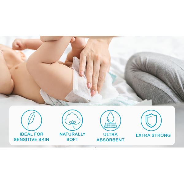 Устранимые ткани сушат ткани 100% хлопка лицевой ткани младенца на ежедневное