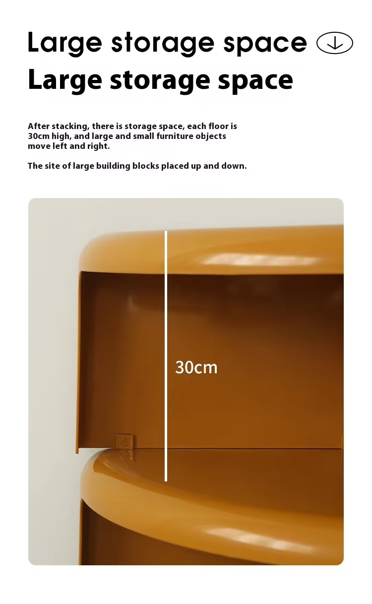 Modern Adjustable Modular Side Table Detachable Splicing Combination ABS Plastic Coffee Table Living Room Furniture Eco-Friendly