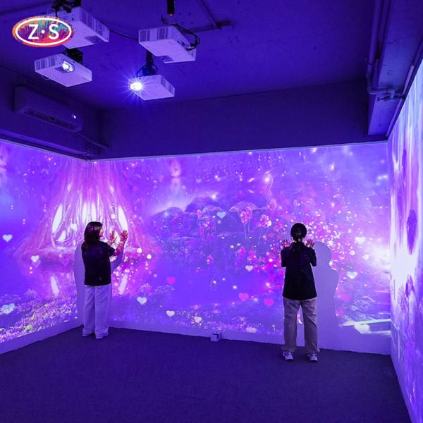 1080P Wall Floor Interactive Hologram Display Interactive Holographic Projection