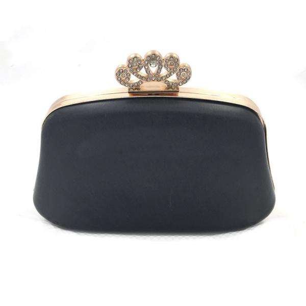 Fashion high quality handbag hardware accessories metal wallet frame plastic box