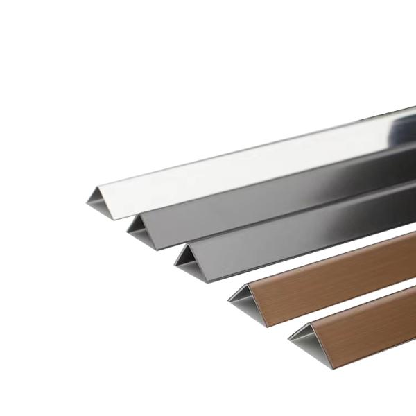 U Shape Aluminum Tile Edge Trim Black Decoration For Wall Decoration