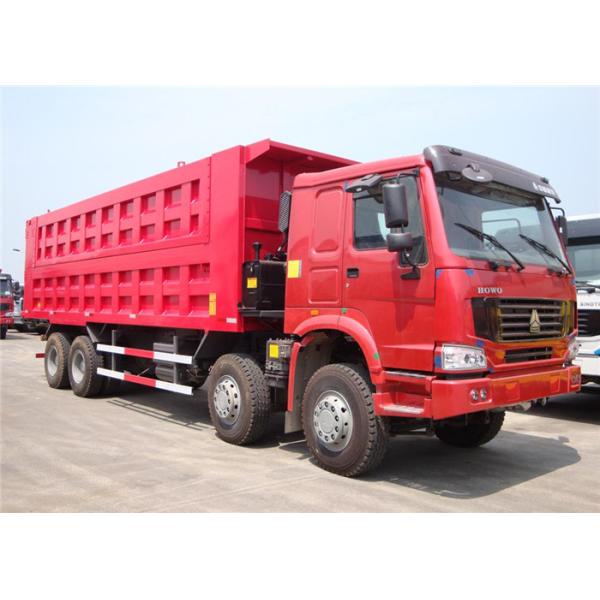 HOWO 8x4 Heavy Duty Dump Trailers , 30 ton 40 Ton 12 Wheeler Dump Truck