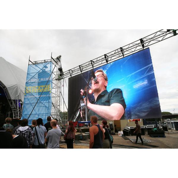 P8 P10 Indoor Outdoor Stage LED Display Rental , Advertising Stage Background LED Screen