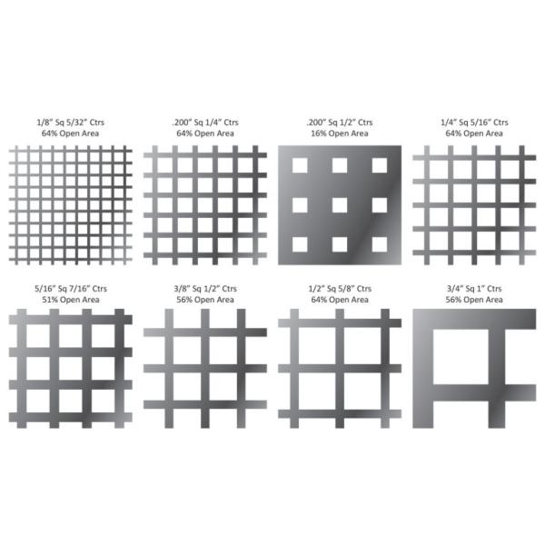 Square Hole Perforated Aluminum Panel , Architectural Perforated Metal Panels