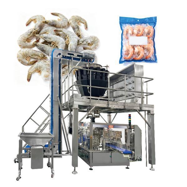 Machinerie d'emballage préfabriquée pour poches de fruits de mer à grande vitesse